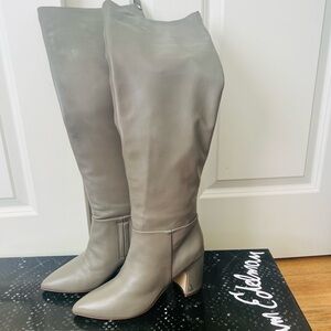 Sam Edelman Over the Knee Gray Boots